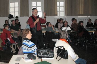 Sid Auffarth bei der ersten Info-Veranstaltung am 15. April 2008