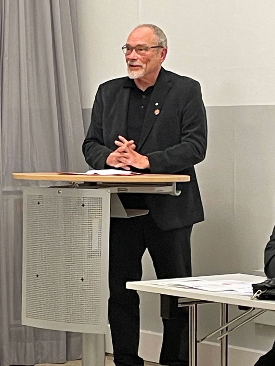 Horst Dralle am Rednerpult